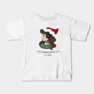 Hallmarkies Podcast Santa Girl Tee Kids T-Shirt